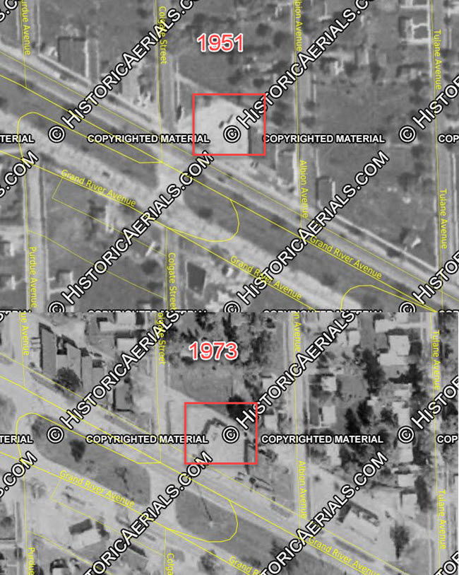 Ron-De-Vu Drive-In - 1951 Vs 1973 Comparison (newer photo)